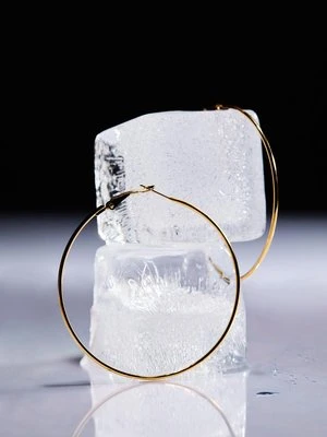 Stradivarius Wodoodporne kolczyki koła  Żółty