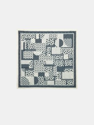 Stradivarius Wzorzysta chusta  Ecru