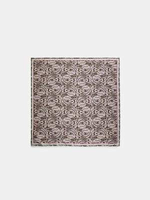 Stradivarius Wzorzysta chustka  Pastelowy róż