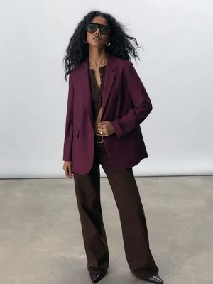 Stradivarius Żakiet regular fit  Fioletowy