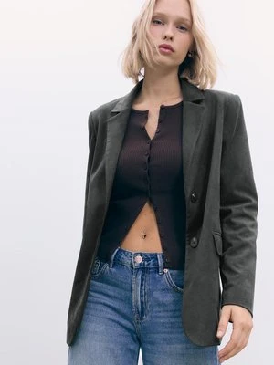 Stradivarius Żakiet regularny ze sztucznego zamszu  0-525