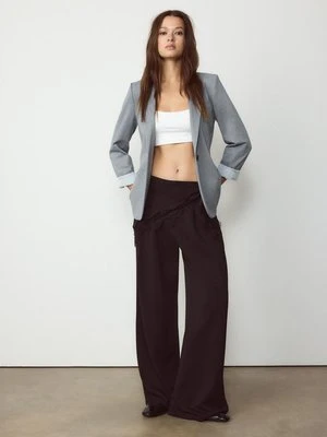 Stradivarius Żakiet slim fit  Popielaty