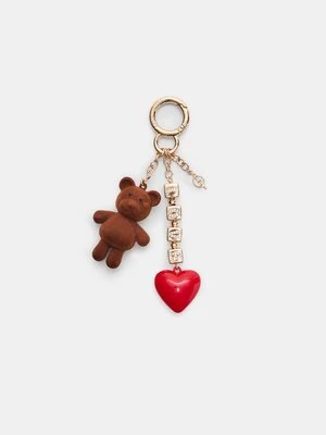 Stradivarius Zawieszka miś z metalowym elementem  Brązowy