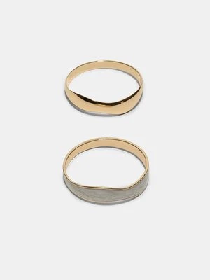 Stradivarius Zestaw 2 bransoletek emaliowanych  Złoty