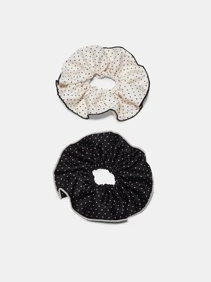 Stradivarius Zestaw 2 dużych gumek do włosów  Czarny