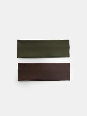 Stradivarius Zestaw 2 elastycznych gumek do włosów  Brązowy