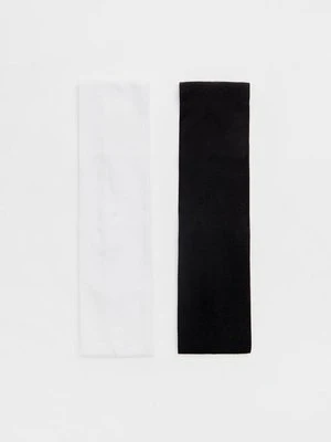 Stradivarius Zestaw 2 elastycznych gumek do włosów  Czarny