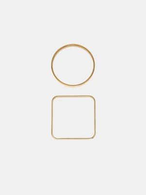 Stradivarius Zestaw 2 łączonych bransoletek wodoodpornych  Żółty