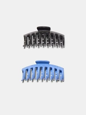 Stradivarius ZESTAW 2 MAXY SPINEK DO WŁOSÓW Z MIĘKKIM WYKOŃCZENIEM  Jasnobłękitny