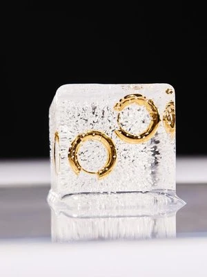 Stradivarius Zestaw 2 par kolczyków kół wodoodpornych  Żółty