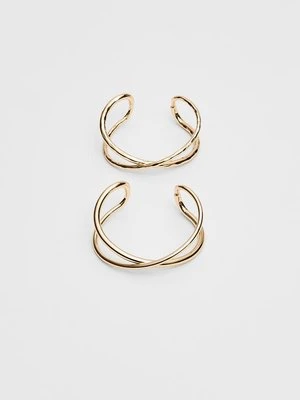 Stradivarius Zestaw 2 złotych bransoletek  Złoty