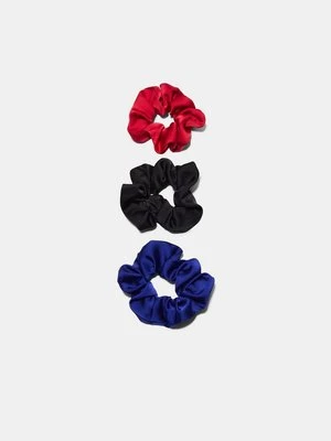 Stradivarius Zestaw 3 gumek do włosów  Błękit elektryczny