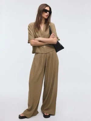 Stradivarius Zwiewna koszula na guziki  Brązowy