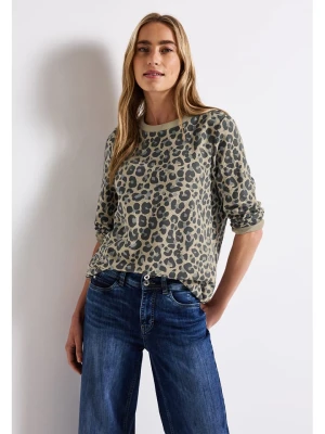 Street One Bluza w kolorze beżowo-antracytowym rozmiar: 40