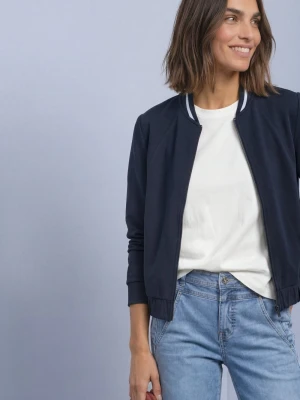 Street One bluza z kapturem Kobiety Modal niebieski