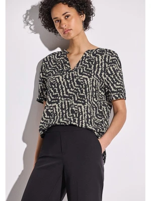Street One Bluzka w kolorze czarno-beżowym rozmiar: 42