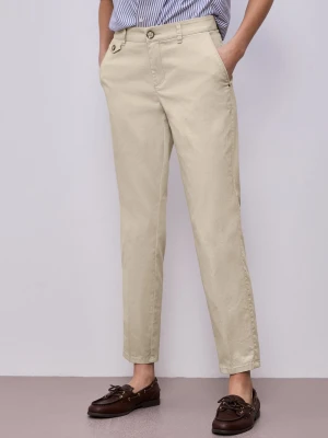 Street One Chino Kobiety Bawełna beżowy,