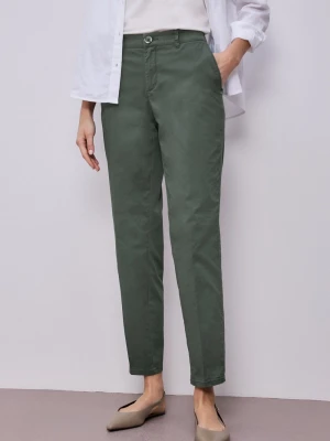 Street One Chino Kobiety Bawełna zielony,