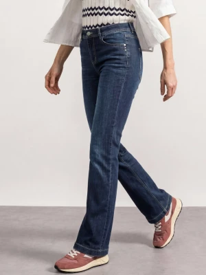 Street One Damsie dżinsy typu bootcut Kobiety Bawełna niebieski