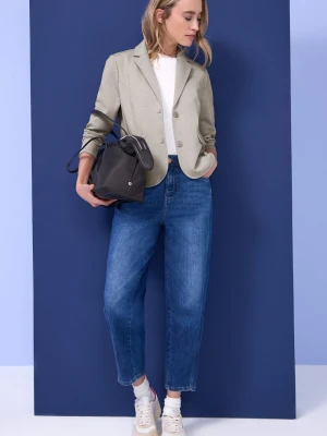 Street One Damska bluza dresowa Kobiety brązowy marmurkowy,