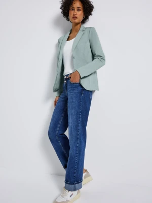 Street One Damska bluza dresowa Kobiety zielony jednolity,