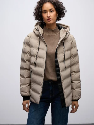 Street One Damska kurtka pikowana Kobiety beżowy jednolity,