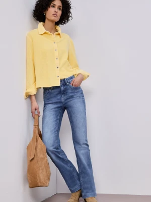 Street One Dżinsy bootcut Kobiety niebieski jednolity,