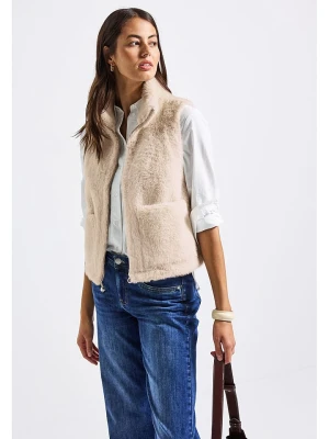 Street One Kamizelka pluszowa w kolorze kremowym rozmiar: 38