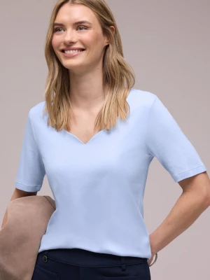 Street One Koszulka damska Kobiety Bawełna niebieski,