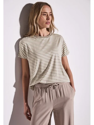 Street One Koszulka w kolorze beżowo-białym rozmiar: 40