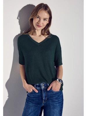 Street One Koszulka w kolorze ciemnozielonym rozmiar: 42