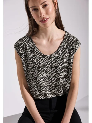 Street One Koszulka w kolorze czarno-beżowym rozmiar: 36