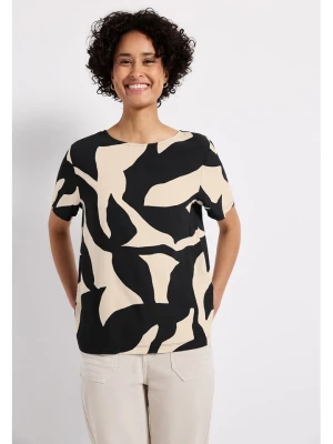 Street One Koszulka w kolorze czarno-kremowym rozmiar: 36