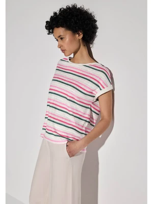 Street One Koszulka w kolorze różowo-zielono-białym rozmiar: 42