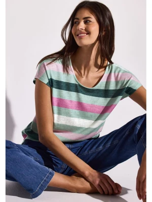 Street One Koszulka w kolorze turkusowo-jasnoróżowym rozmiar: 44