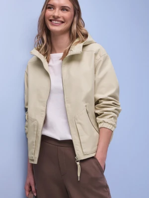 Street One Kurtka damska Kobiety Bawełna beżowy jednolity,