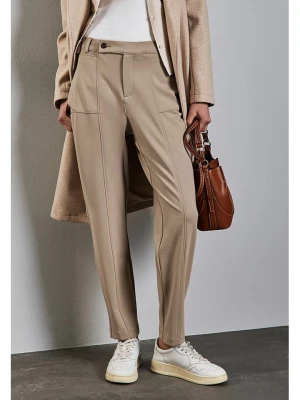 Street One Spodnie dresowe w kolorze beżowym rozmiar: 36/L30