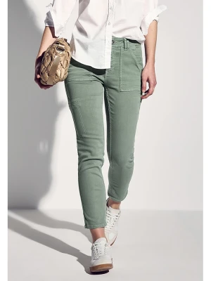 Street One Spodnie - Skinny fit - w kolorze khaki rozmiar: W28/L28