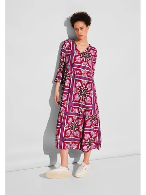 Street One Sukienka w kolorze różowo-biało-czarnym rozmiar: 36