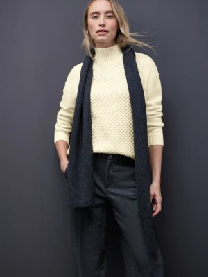 Street One Sweter damski z dzianiny Kobiety biały jednolity,