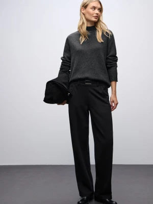 Street One Sweter damski z dzianiny Kobiety czarny|szary marmurkowy,