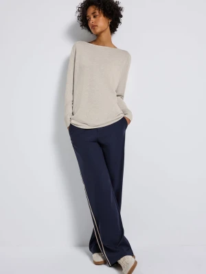 Street One Sweter damski z dzianiny Kobiety drobna dzianina beżowy,
