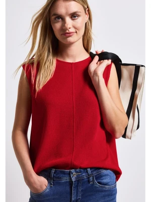Street One Top dzianinowy w kolorze czerwonym rozmiar: 42