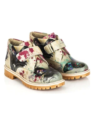 Streetfly Botki w kolorze beżowym ze wzorem rozmiar: 41