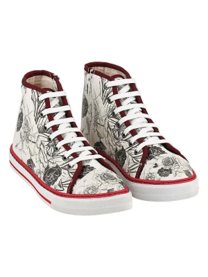 Streetfly Skórzane sneakersy w kolorze biało-czerwonym rozmiar: 36