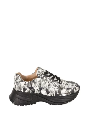 Streetfly Sneakersy w kolorze czarno-białym ze wzorem rozmiar: 38