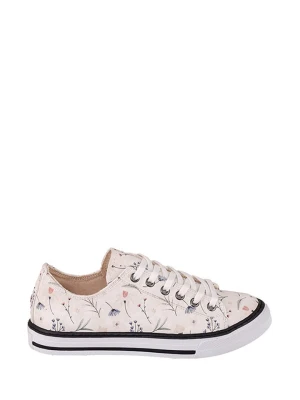 Streetfly Sneakersy w kolorze kremowym ze wzorem rozmiar: 38