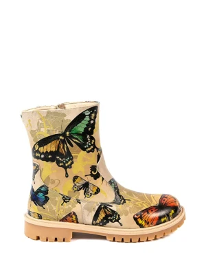 Streetfly Trapery w kolorze beżowym ze wzorem rozmiar: 39