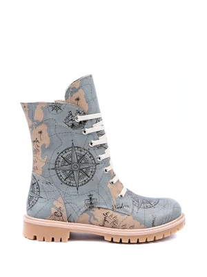 Streetfly Trzewiki w kolorze szarym ze wzorem rozmiar: 40