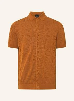 Strellson Koszula Z Dzianiny Adrian Slim Fit braun